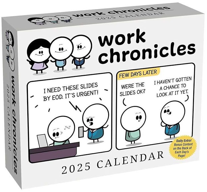 Work Chronicles 2025 Day-to-Day Calendar